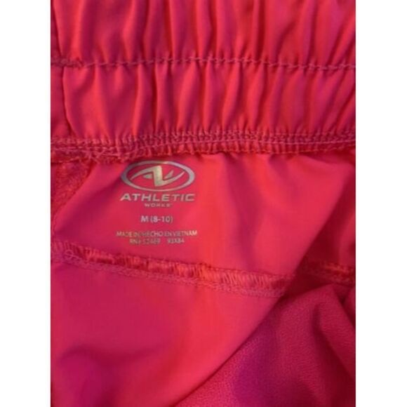 Athletic Works womens pull on active pink shorts, 29" waist, size Medium (8-10) - Picture 3 of 5